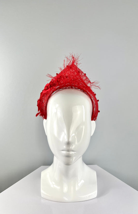 Red Crinoline Headband